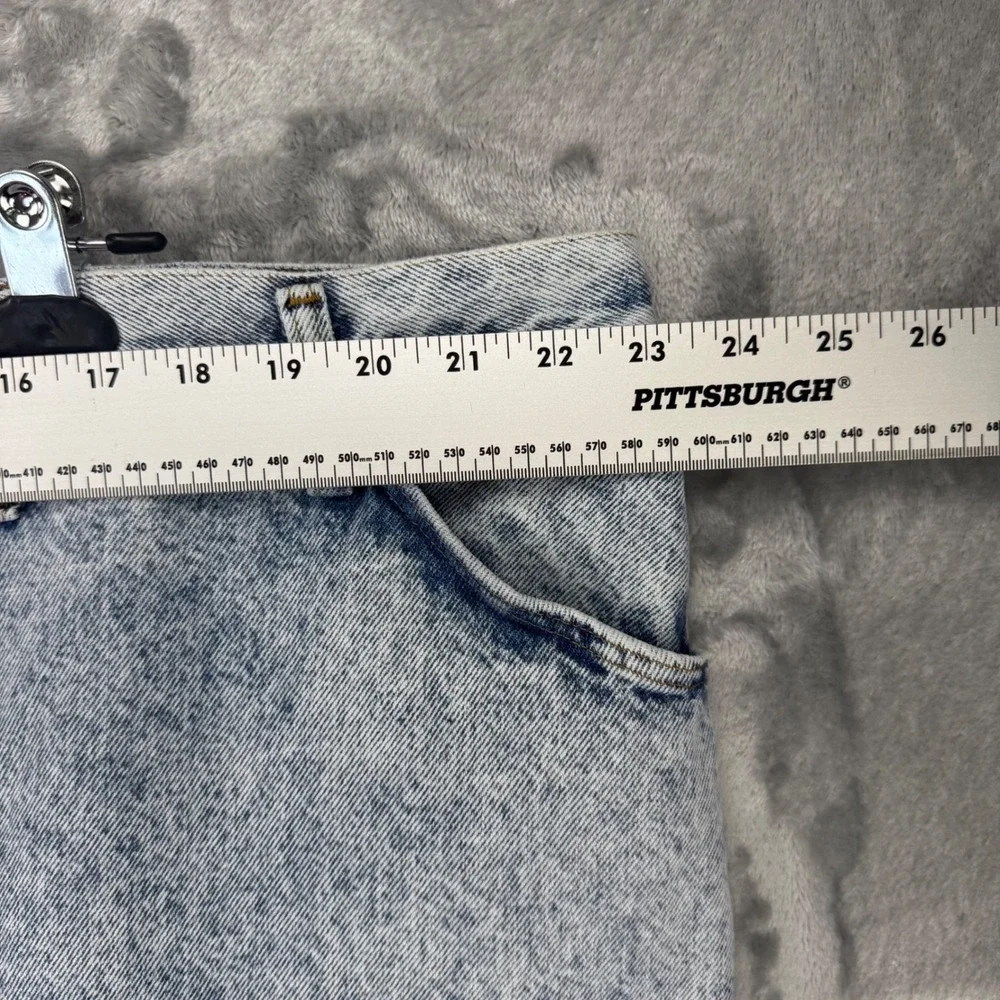 Rustler Mens Acid Wash Denim Jeans 48x30 Made in USA Vintage‎ Straight Leg Blue